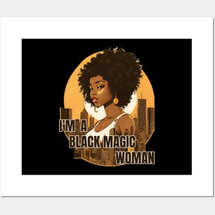 Black Magic Woman Golden Posters and Art